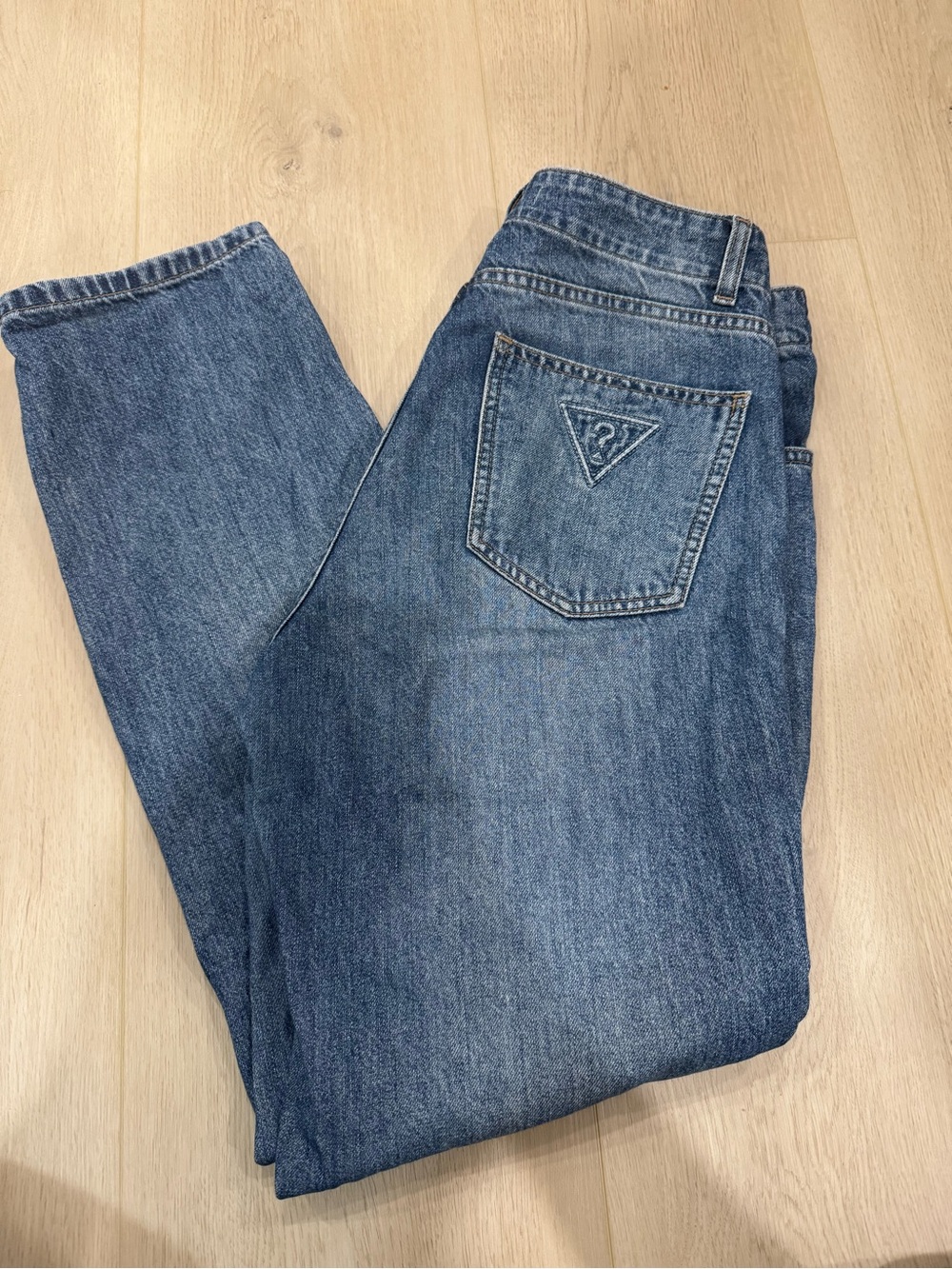GUESS women’s Blue wide leg Jeans 100% cotton